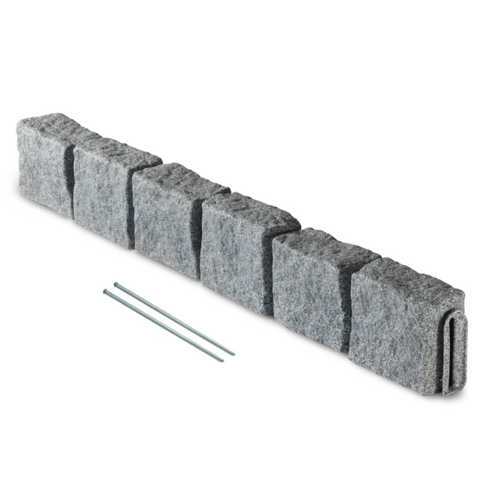 Beuta Block 4' Section with 6 Blocks, 2 Spikes, Greystone