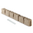 Beuta Block, 4' Section with 6 Blocks & 2 Spikes, Sandstone