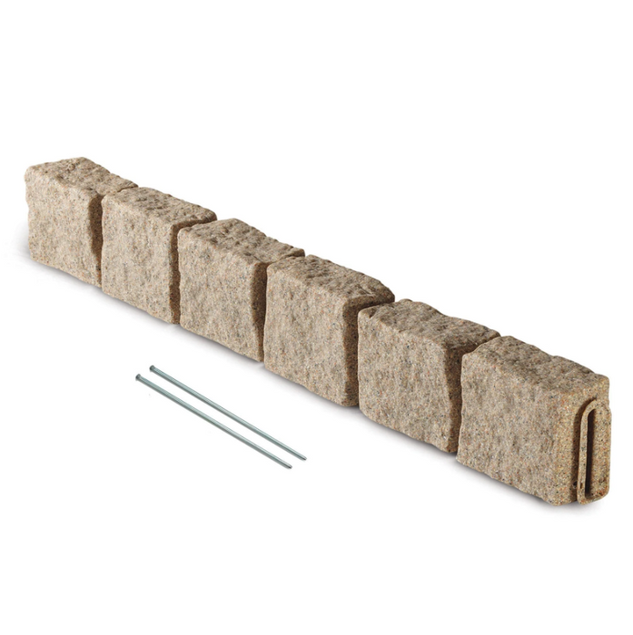 Beuta Block, 4' Section with 6 Blocks & 2 Spikes, Sandstone