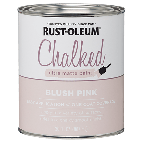 RUST-OLEUM Chalked Ultra Matte Paint, Blush Pink, 30 oz.