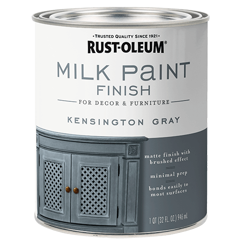 RUST-OLEUM Milk Paint Finish, Kensington Gray, 1 quart