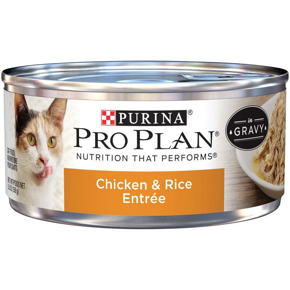 Purina Pro Plan Chicken & Rice Entree In Gravy Canned Cat Food — Mackey's