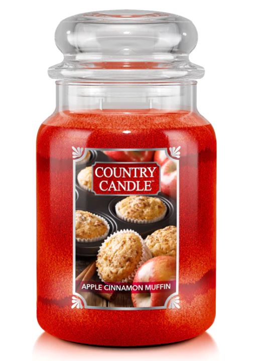Country Candle by Kringle, Apple Cinnamon Muffin, 2wick Jars — Mackey's