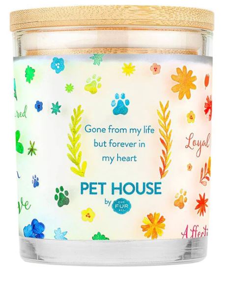 Pet House Candle, Furever Loved Memorial Candle