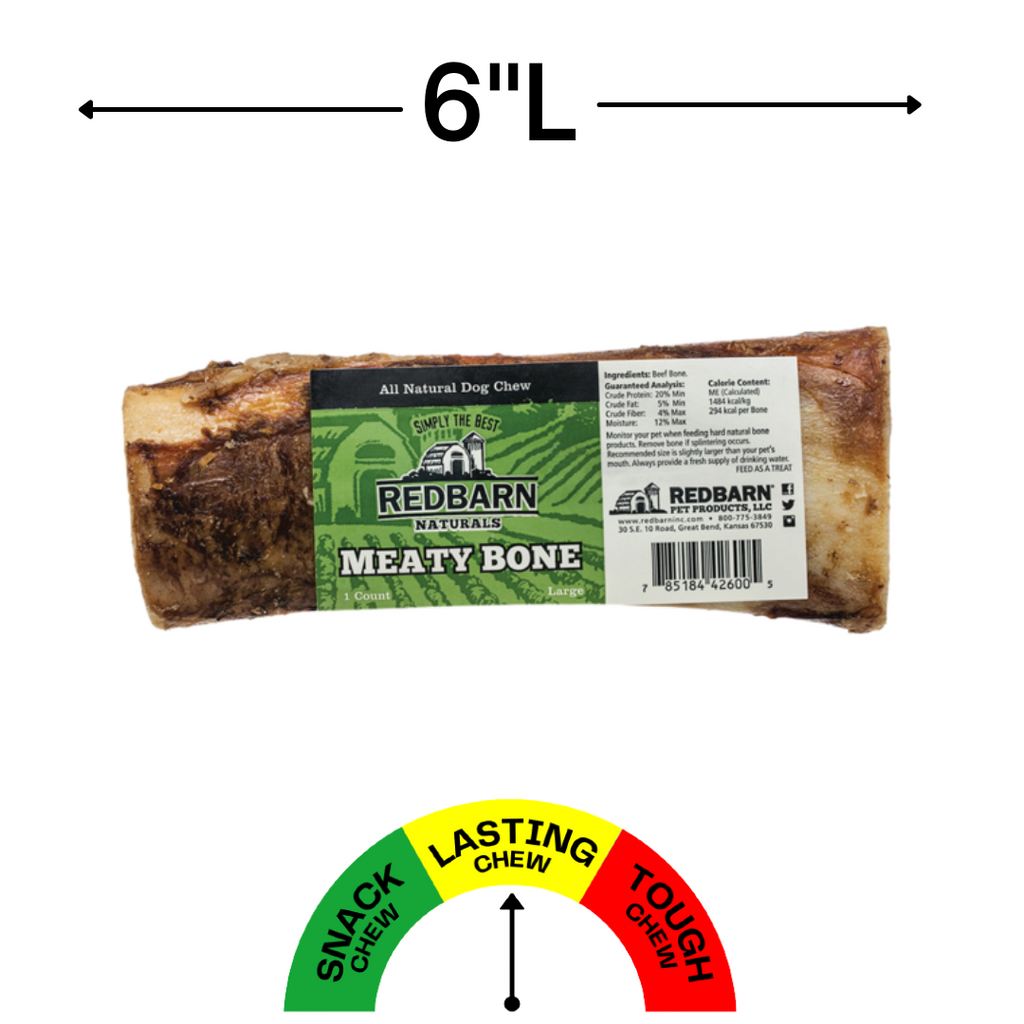 Redbarn Naturals Meaty Bone Large, 6