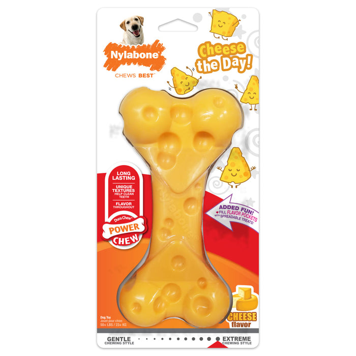 Nylabone Power Chew Cheese Dog Toy, Medium