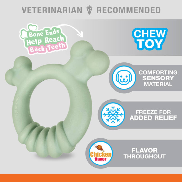 Nylabone Sensory Material Puppy Teething Ring Dog Toy
