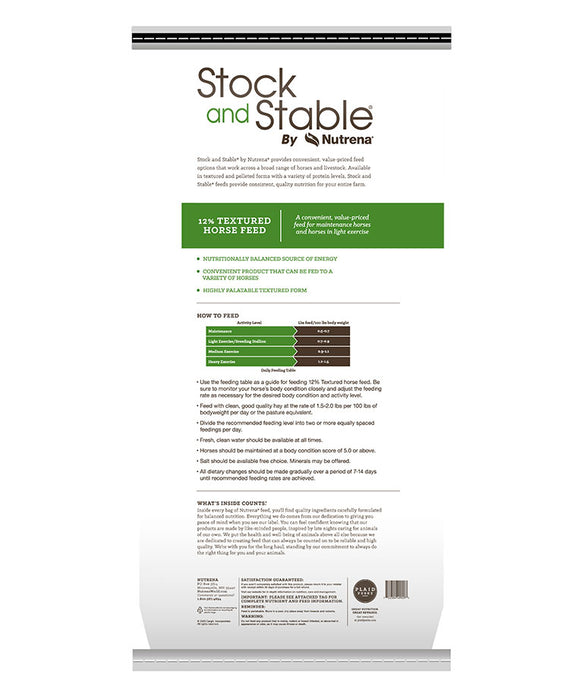 Stock and Stable 12% Textured Horse Feed