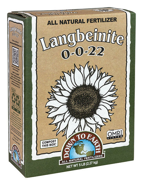 Langbeinite 0-0-22 Fertilizer 5lb