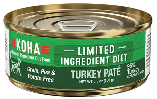 KOHA Limited Ingredient Diet Turkey Pâté Canned Cat Food, 3oz