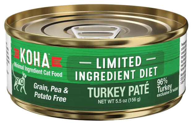 KOHA Limited Ingredient Diet Turkey Pâté Canned Cat Food, 3oz