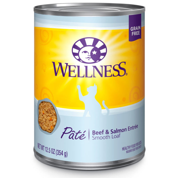 Wellness Complete Health Grain Free Natural Beef and Salmon Recipe Canned Cat Food