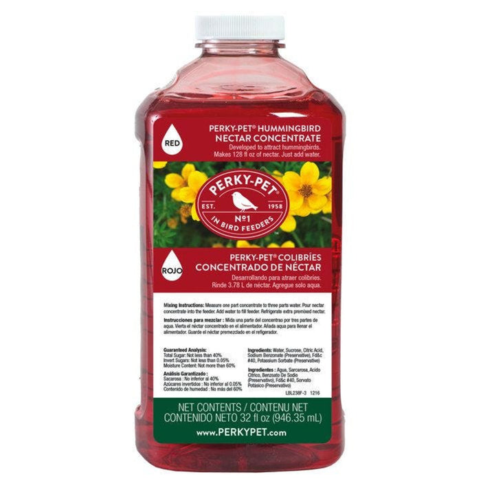 Red Liquid Hummingbird Nectar Concentrate, 32 oz.