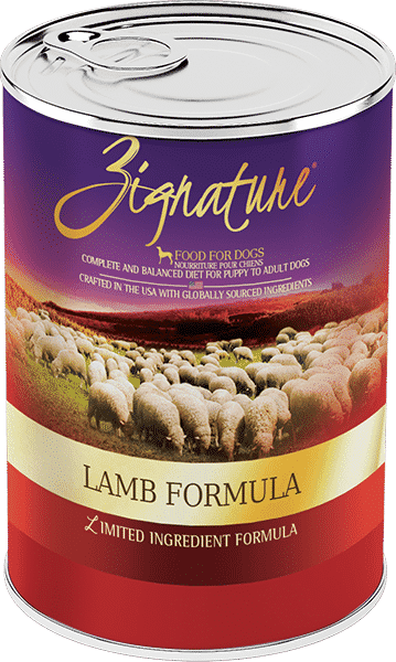 Zignature Canned Lamb Formula Dog Food, 13oz