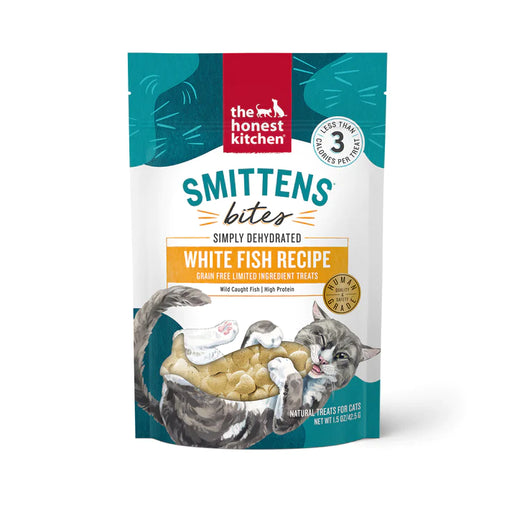 The Honest Kitchen Smittens Bites Dehydrated Cat Treats, Whitefish, 2oz