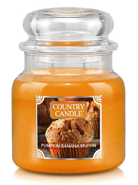 Country Candle by Kringle, Pumpkin Banana Muffin, 2-wick Jars