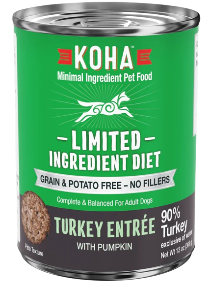 KOHA Limited Ingredient Diet Turkey Entrée Canned Dog Food, 13oz