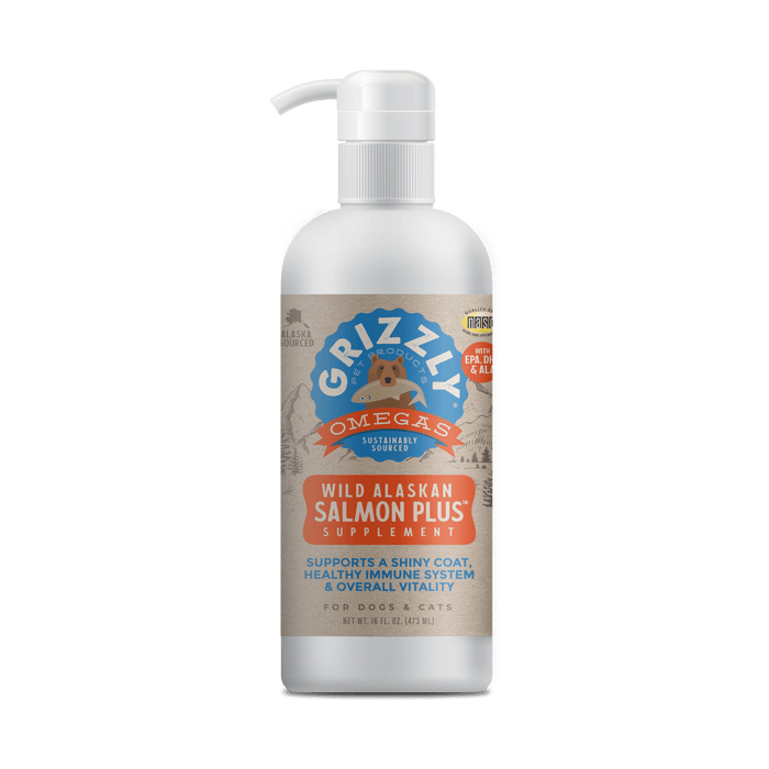 Grizzly Wild Alaskan Salmon Plus Oil for Dogs & Cats