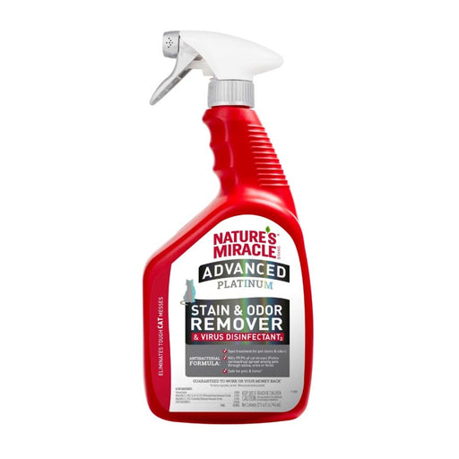 Nature's Miracle Advanced Platinum Disinfectant Cat Stain & Odor Remover 32 fl oz