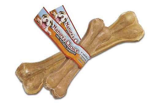 Loving Pets Nature's Choice® Pressed Rawhide Dog Bone - 8" (35-65lbs)