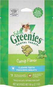 Greenies Feline Dental Catnip Flavor Cat Treats