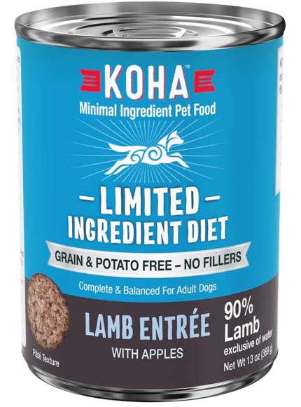 KOHA Limited Ingredient Diet Lamb Entrée Canned Dog Food, 13oz