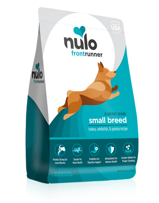 Nulo Frontrunner High-Protein Small Breed Turkey, Whitefish & Quinoa Dry Dog Food, 11lbs