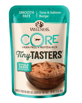 Wellness CORE® Tiny Tasters™ Pate, Tuna & Salmon, Wet Cat Food, 1.75oz Pouch