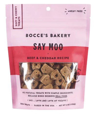 Bocce's Say Moo Soft & Chewy Dog Treats, 6oz