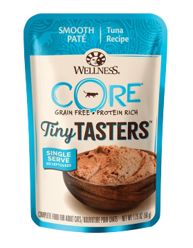 Wellness CORE® Tiny Tasters™ Pate, Tuna, Wet Cat Food, 1.75oz Pouch