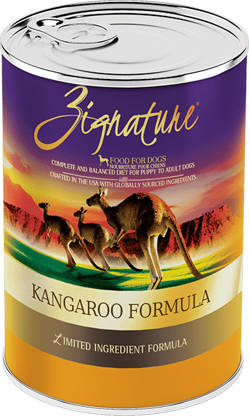 Zignature Canned Kangaroo Formula Dog Food, 13oz