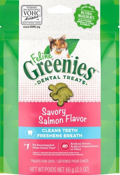 Greenies Feline Dental Salmon Flavor Cat Treats