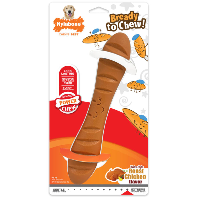 Nylabone Power Chew Baguette Dog Toy, Large/Giant