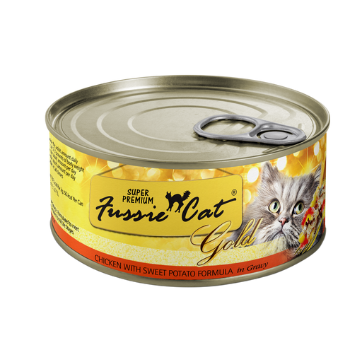 Fussie Cat Super Premium Chicken With Sweet Potato Formula In Gravy Canned Cat Food, 2.82oz