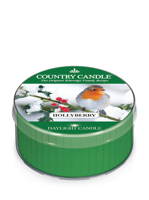 Country Candle by Kringle, Hollyberry, Single Daylight