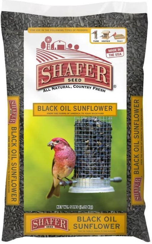 Shafer Black Oil Sunflower Seed, 5lbs