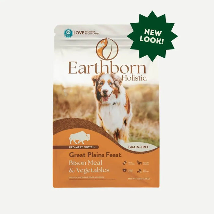 Earthborn Holistic Great Plains Feast Grain Free Natural Bison Dog Food