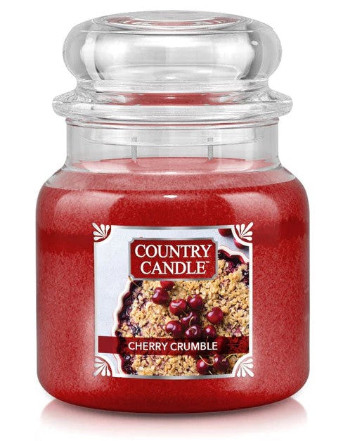 Country Candle by Kringle, Cherry Crumble, 2-wick Jars