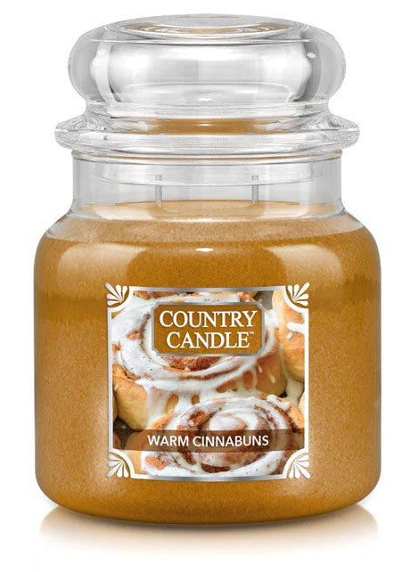 Country Candle by Kringle, Warm Cinnabuns, 2-wick Jars