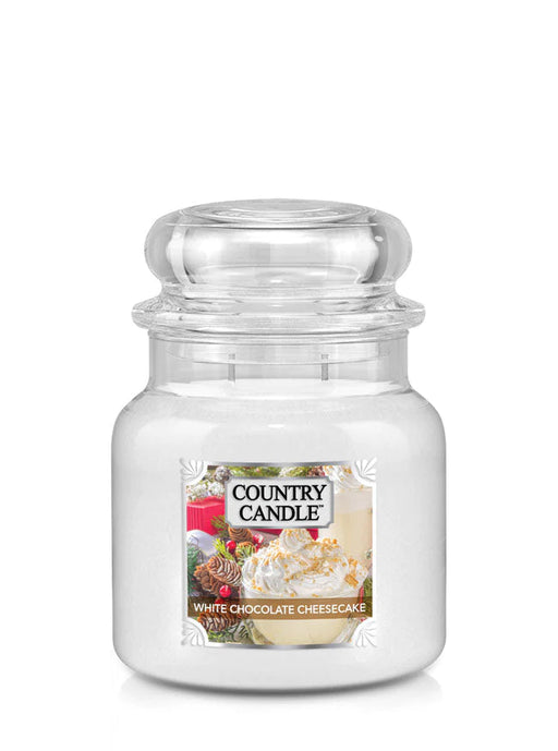 Country Candle by Kringle, White Chocolate Cheesecake, 2-wick Jars