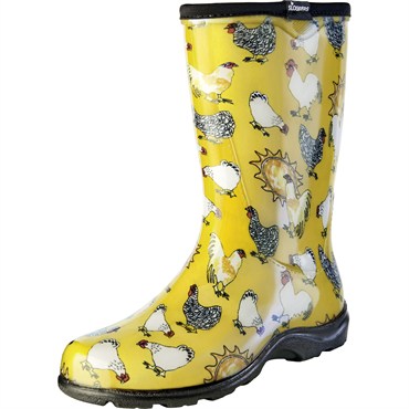 Slogger Rain Boots - Daffodil Yellow Chicken