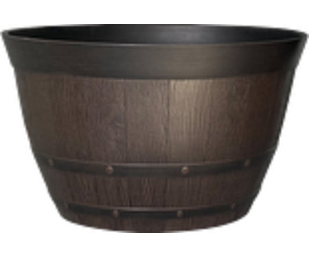 15" Pinot Barrel Planter - Kentucky Walnut