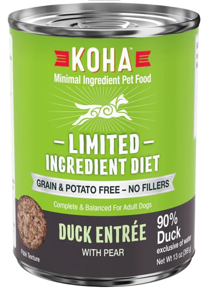 KOHA Limited Ingredient Diet Duck Entrée Canned Dog Food, 13oz