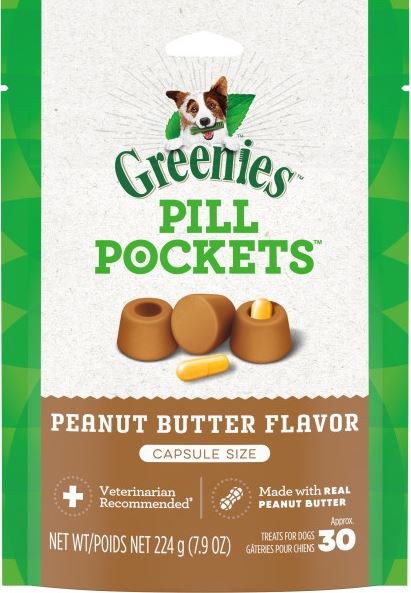 Greenies Pill Pockets Canine Peanut Butter Dog Treats