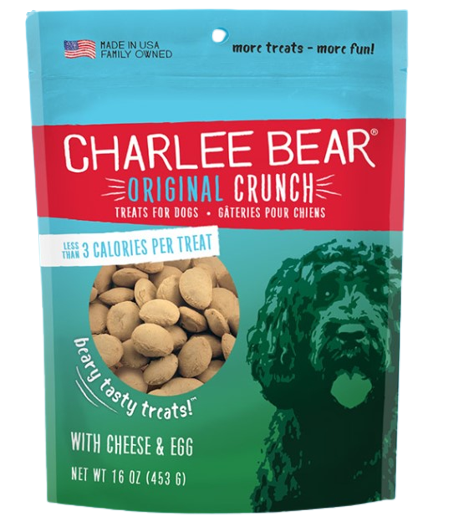 Charlee Bear Original Crunch Dog Treats with Cheese & Eggs, 16oz