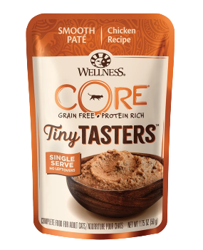 Wellness CORE® Tiny Tasters™ Pate, Chicken, Wet Cat Food, 1.75oz Pouch