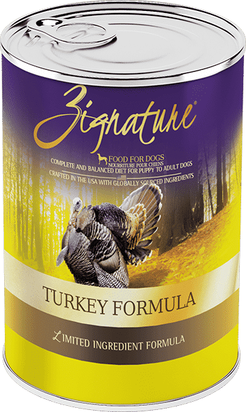 Zignature Canned Turkey Formula Dog Food, 13oz