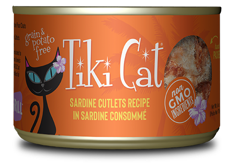 Tiki Cat® Tahitian Grill™ Sardine Cutlets in Sardine Consomme Canned Cat Food, 6oz