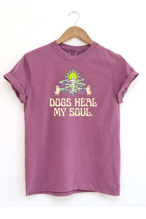 Dogs Heal My Soul (Unisex Short Sleeve Tee)
