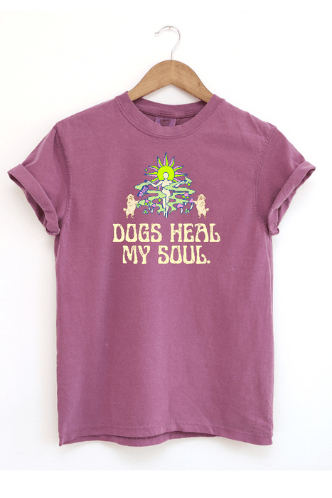 Dogs Heal My Soul (Unisex Short Sleeve Tee)